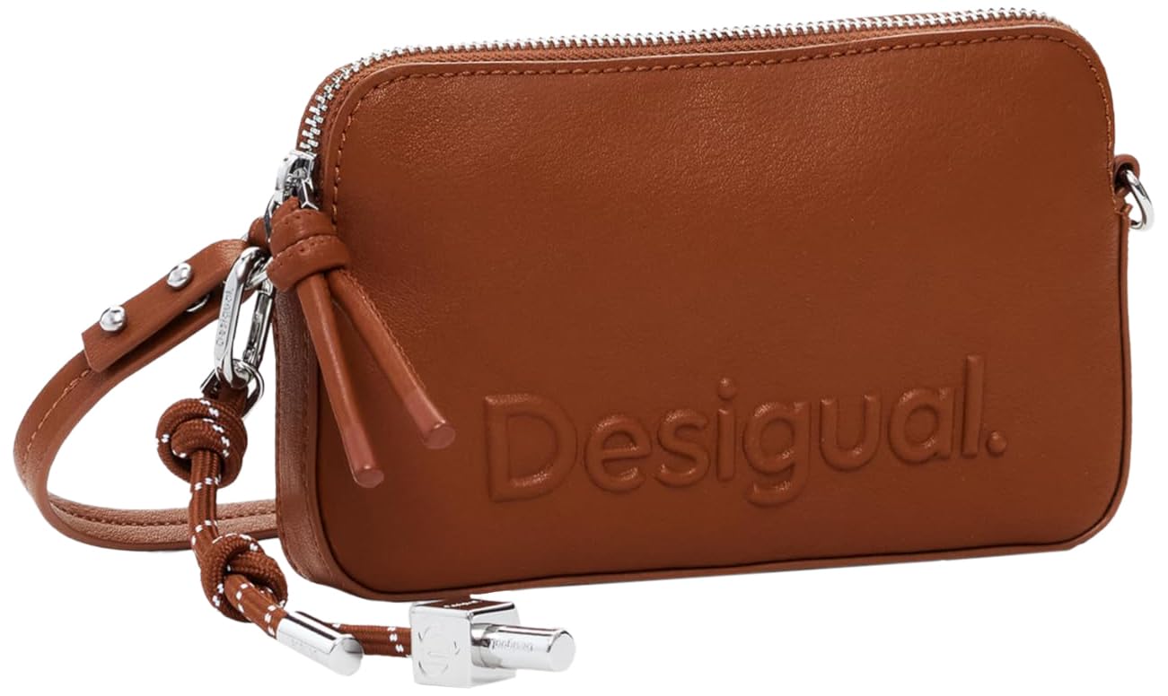 Desigual Women's Mone_Half Julia Camel Bi-Fold Wallet, MARRón, 18.5
