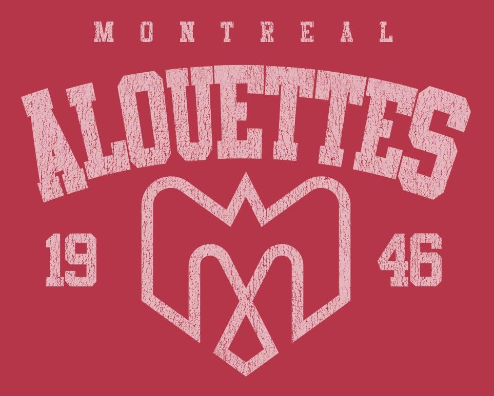 CFL Montreal Alouettes Logo Large Red T-Shirt3