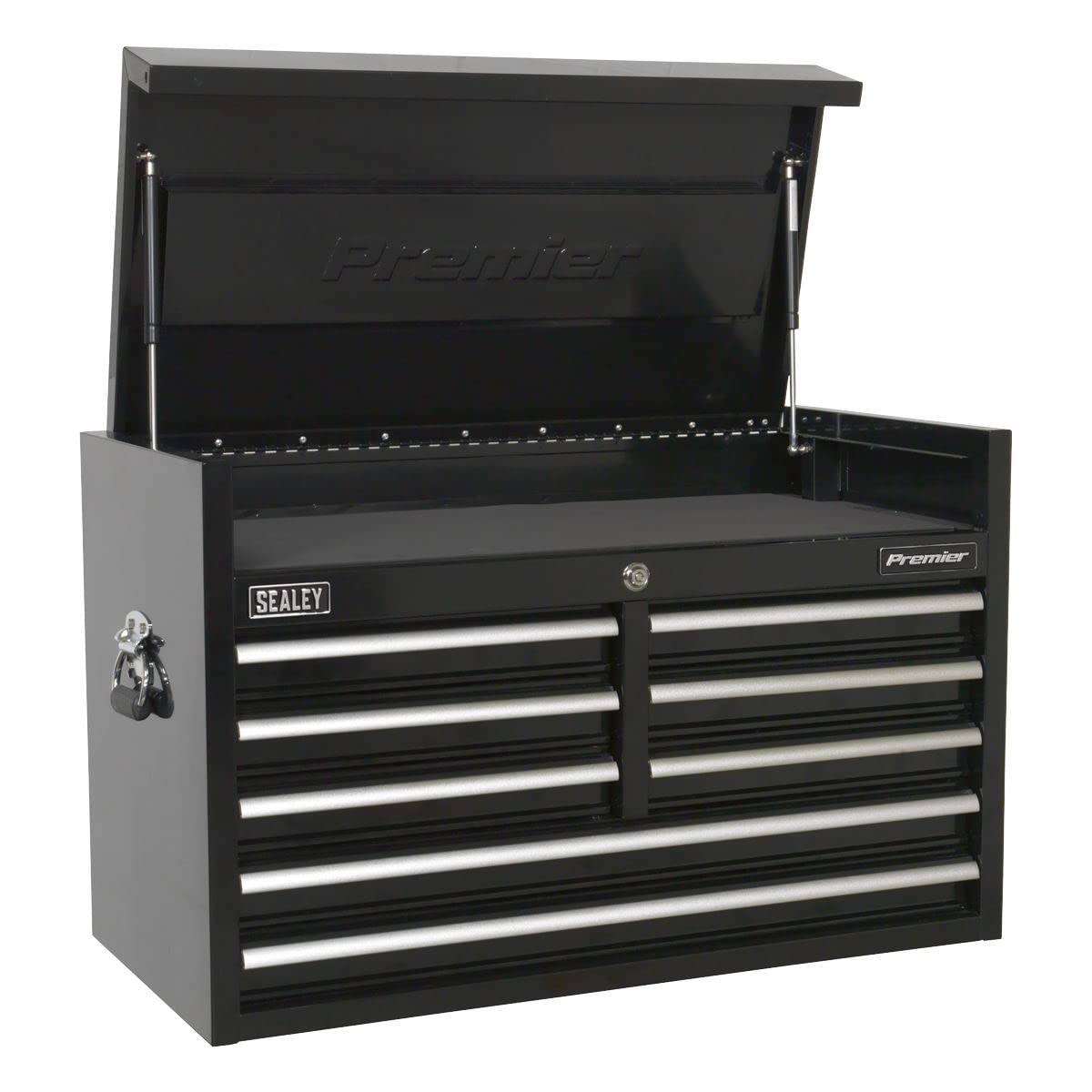 Sealey Ptb91508 Topchest 8 Drawer 915Mm Heavy-Duty Black