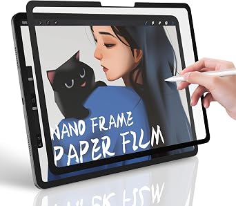 Paper Screen Protector, 11 Inch, Matte Paper-Feel Magnetic Screen Protector for iPad Air6/7 2024/2025, Anti-Glare, Detachable and Reusable