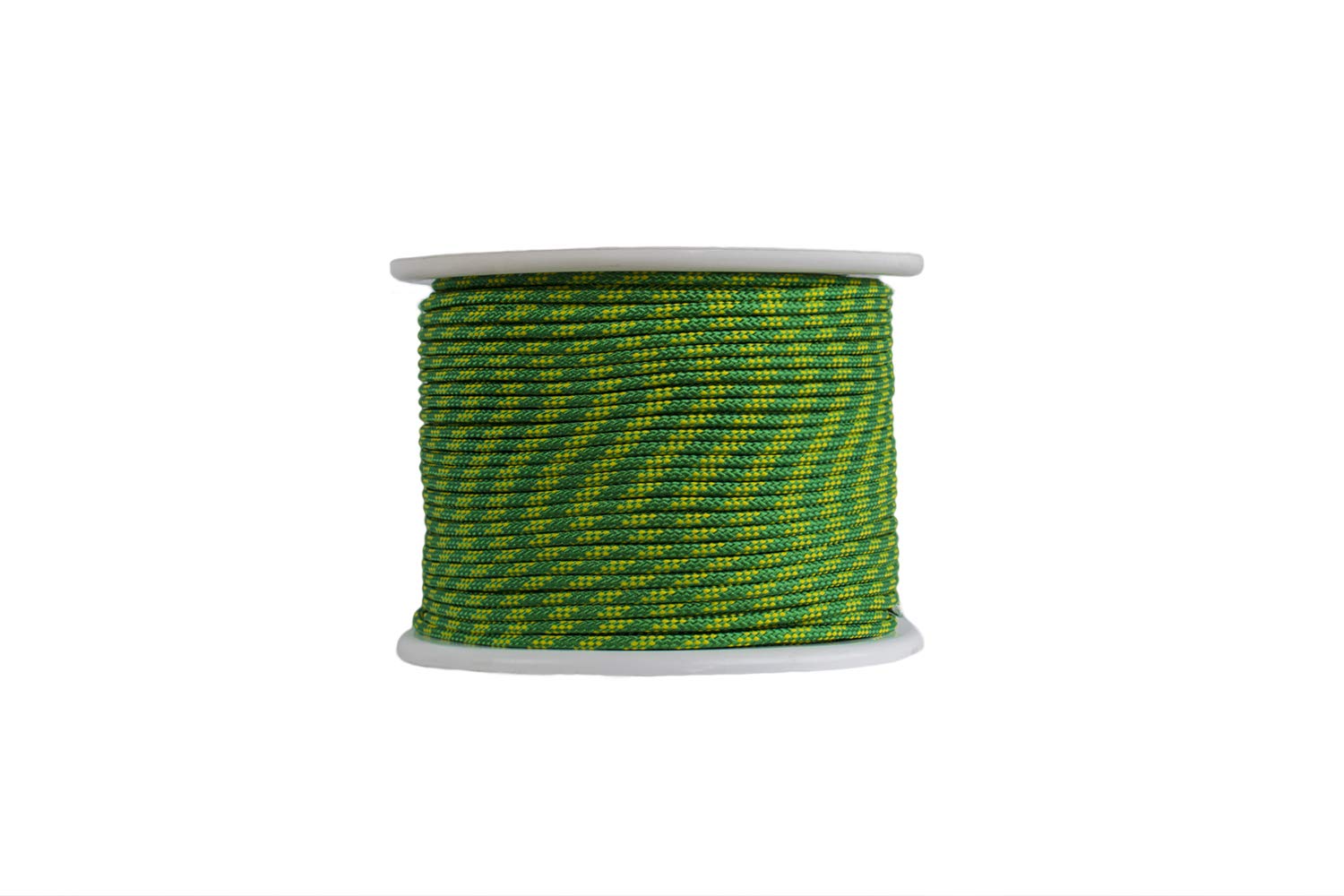 CORDAMARKET Cuerda Driza Poliéster Alta Tenacidad, Cuerda Náutica de Alta Resistencia para Náutica Camping y Decoración, Unisex adulto, Amarillo/Verde, 6 mm × 200 m