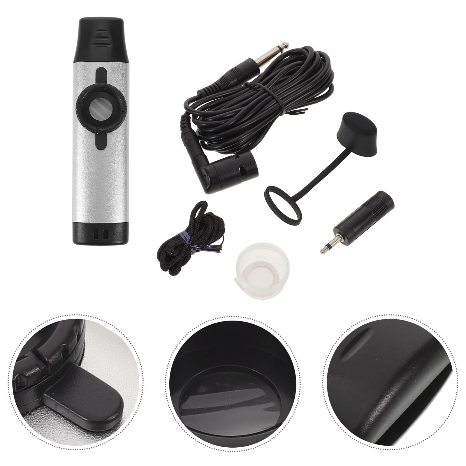 Kazoo de Metal Electrónico Dk-83 Plateado Instrumento Musical Portátil para Principiantes Compacto y Fácil de Tocar Adecuado para Fiestas y Práctica Casa