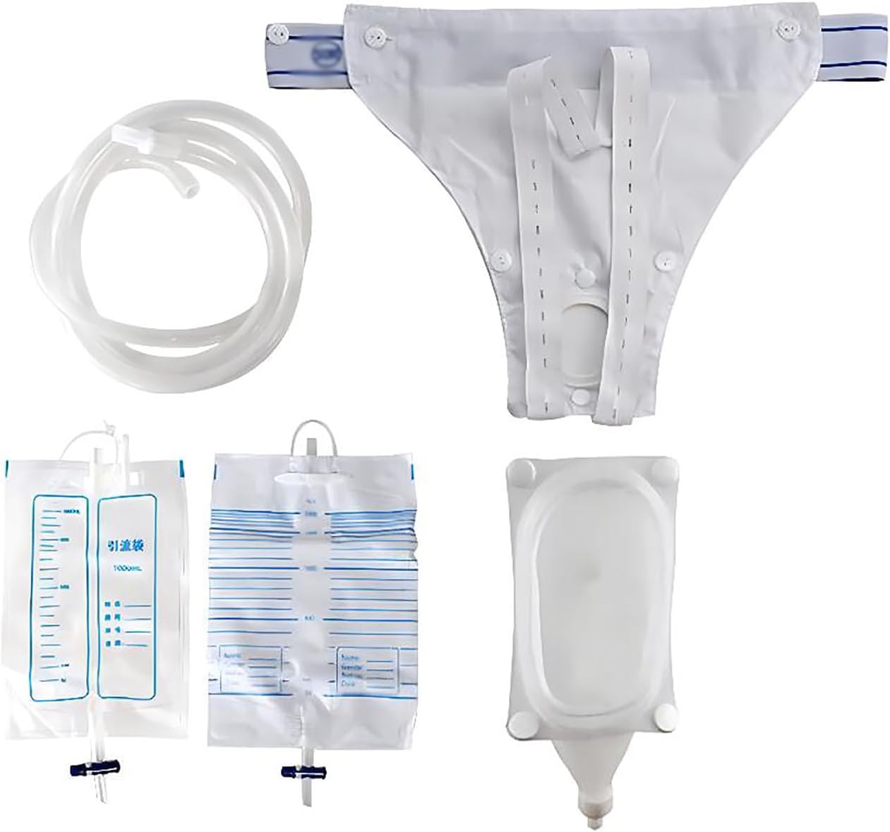 ICEMOB Older Male, Pee Bags for Travel for Men,Reusable Wearable Urinal Bag,Urine Collection Bag for Bedridden Patients,Anti-Leakage Design,Professional Urine Collector