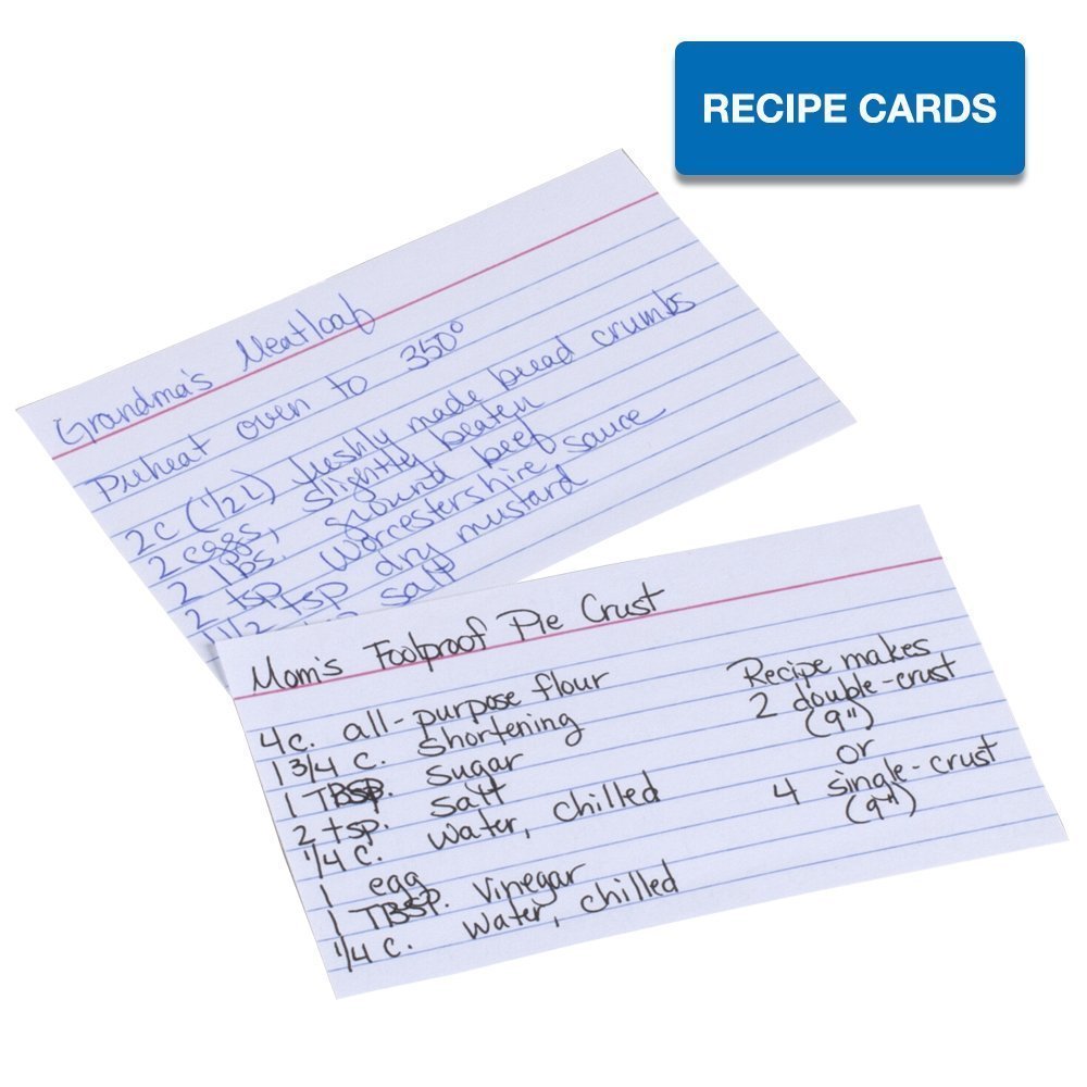 Mead 3 x 5-Inch Index Cards, Ruled, 100 Count, White (63350) Pack Of 6 - Image 5