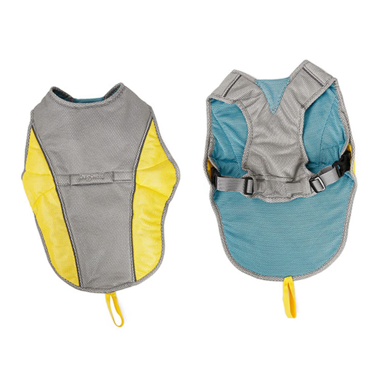 Kisangel 2pièces Gilet Rafraîchissant pour Chiens s Veste De Refroidissement Respirante Et Réfléchissante pour Animaux De Compagnie Été Couleurs Assorties