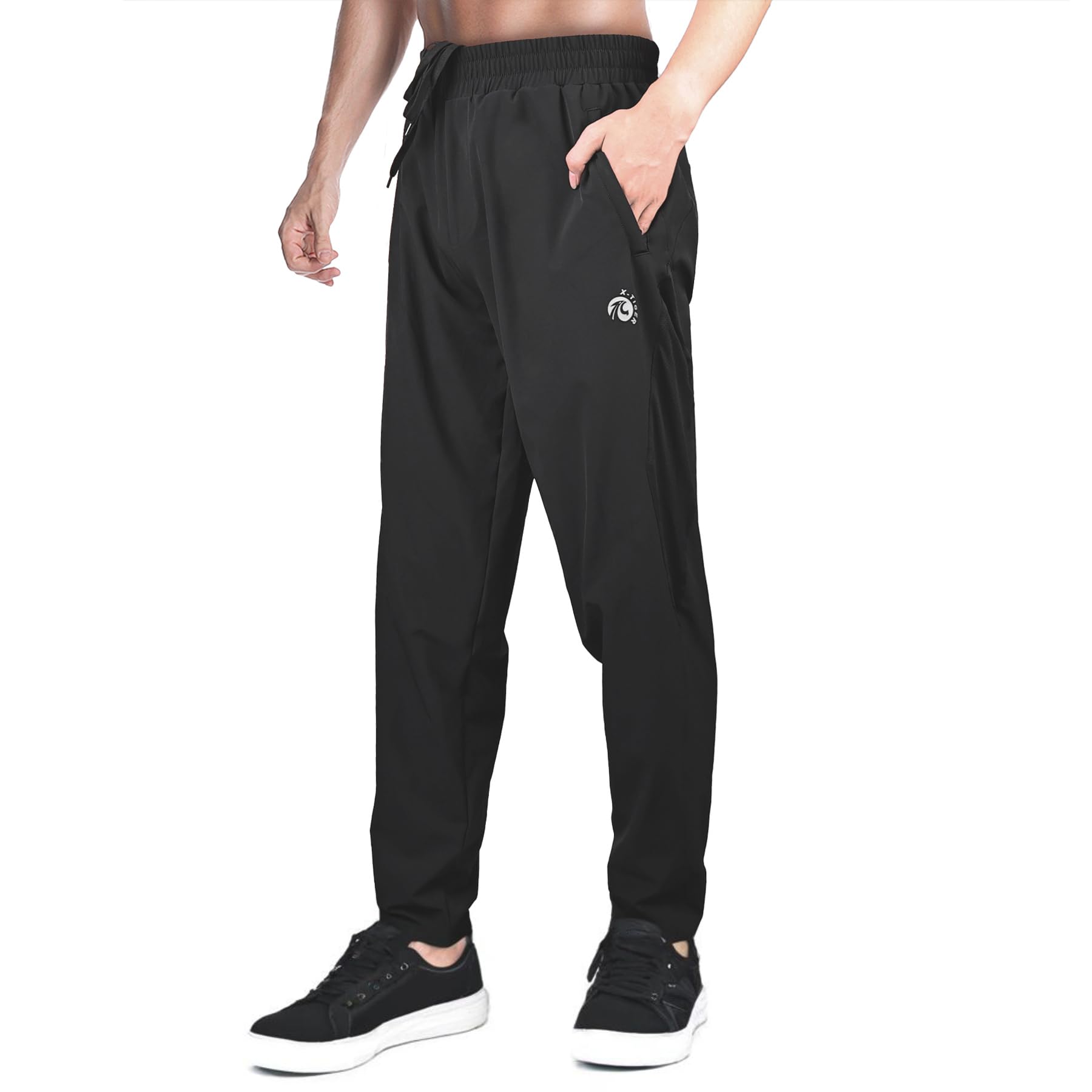 X-TIGERMens Hiking Pants Lightweight Water Resistant Mens Travel Fishing Work Outdoor Golf Pants with Pockets