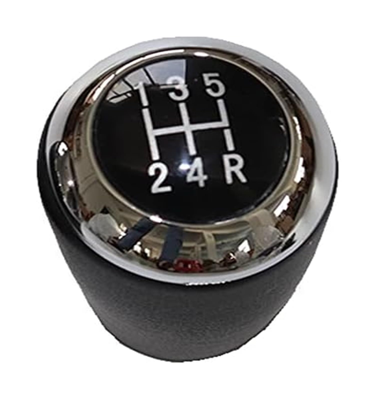 Qmtvfsrh 5 Speed Knob Chrome Car Gear Shift Knob Lever Gaitor Boot For Mazda 6 Ii Gh 2007 2008 2009 2010 2011 2012