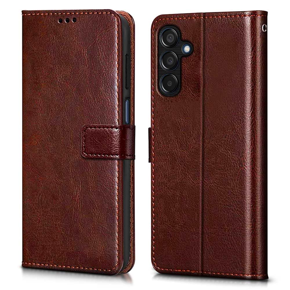 WOW IMAGINE Shock Proof Flip Cover Back Case Cover for Samsung Galaxy M35 5G (Flexible | Leather Finish | Card Pockets Wallet & Stand | Chestnut Brown) (B0D9KHV5LN) Amazon Price History, Amazon Price Tracker