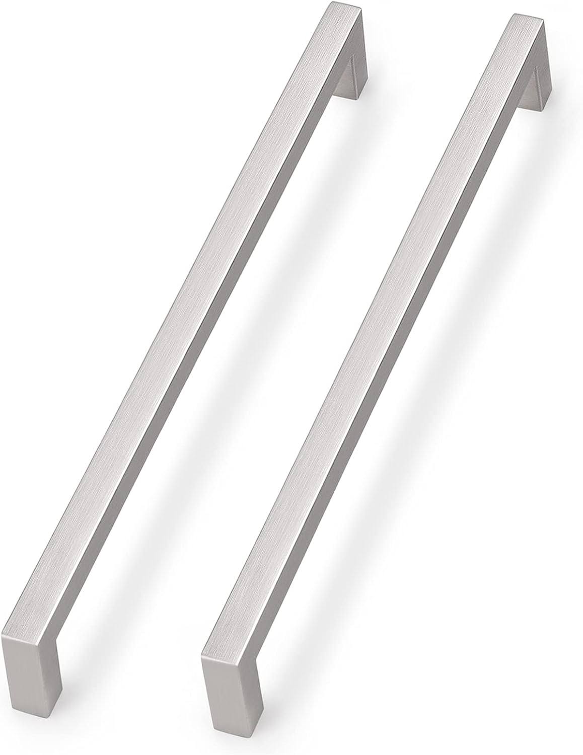 Buy 6 Pack Satin Nickel Pulls 123/5(320mm) Hole Center Square