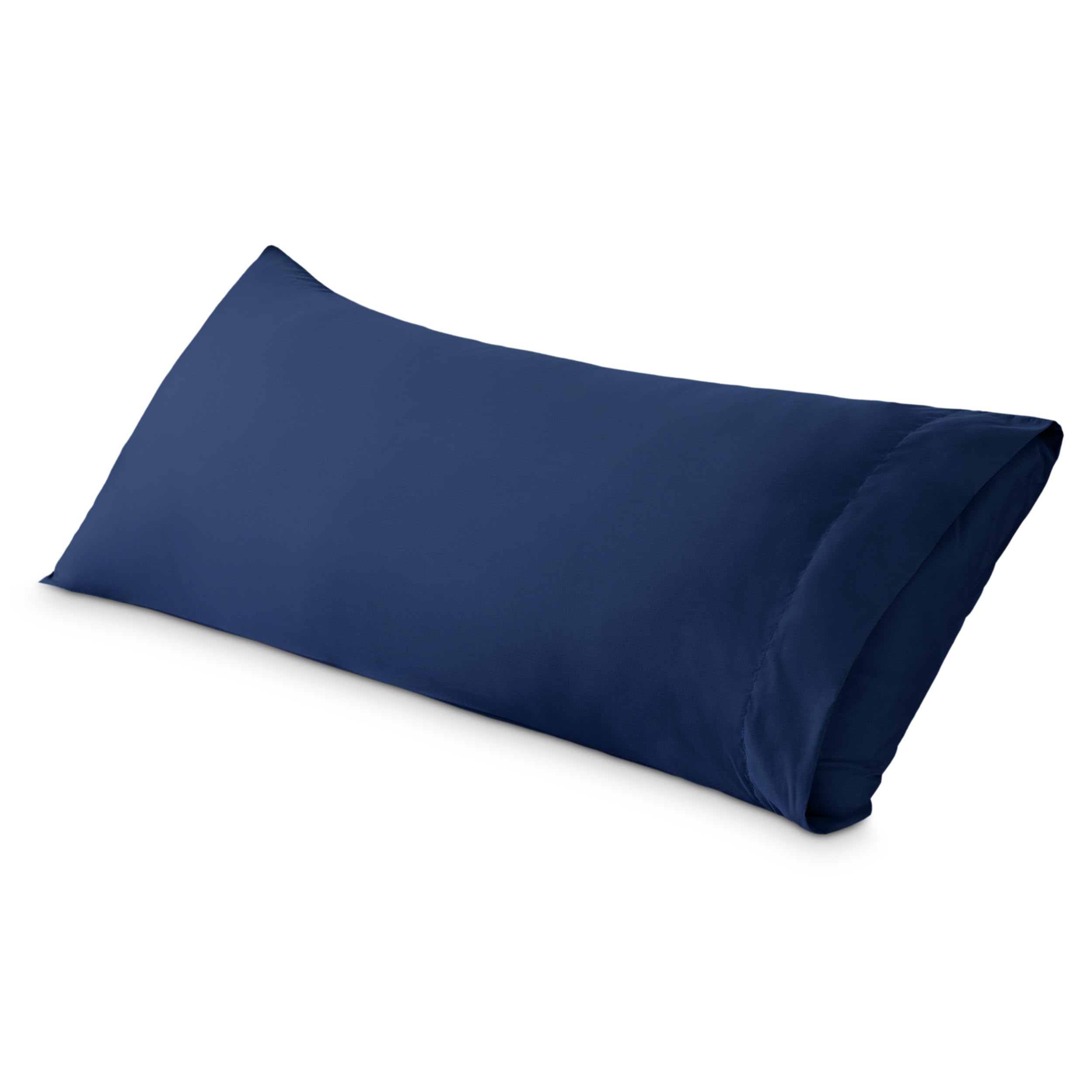 Bare Home Body Pillow Cover Envelope (20"x54", Dark Blue)