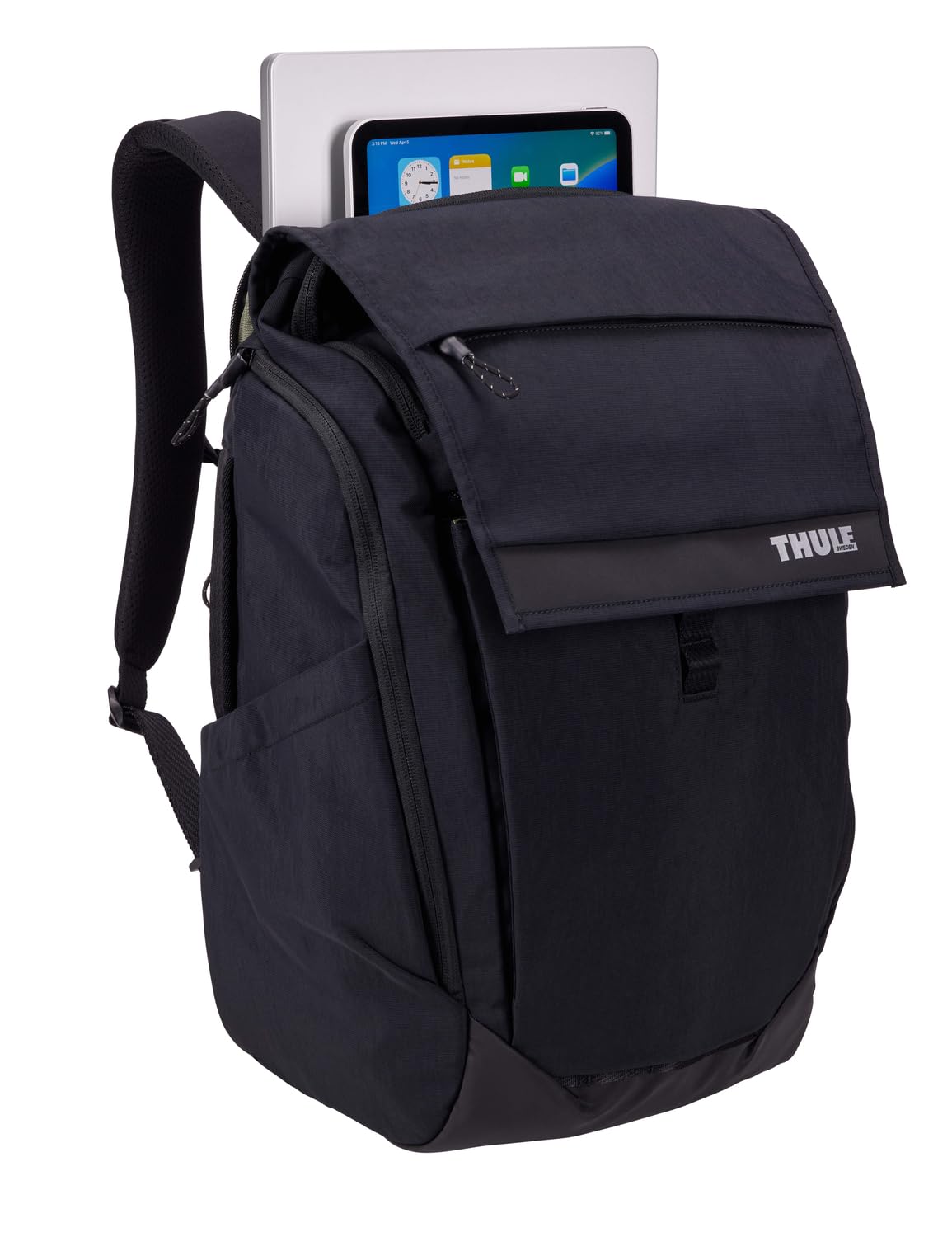 Thule Plecak Paramount 27 l, plecak dla osób dojeżdżających do pracy, wyściełana kieszeń pasuje do laptopów o przekątnej 16 cali, kolor czarny