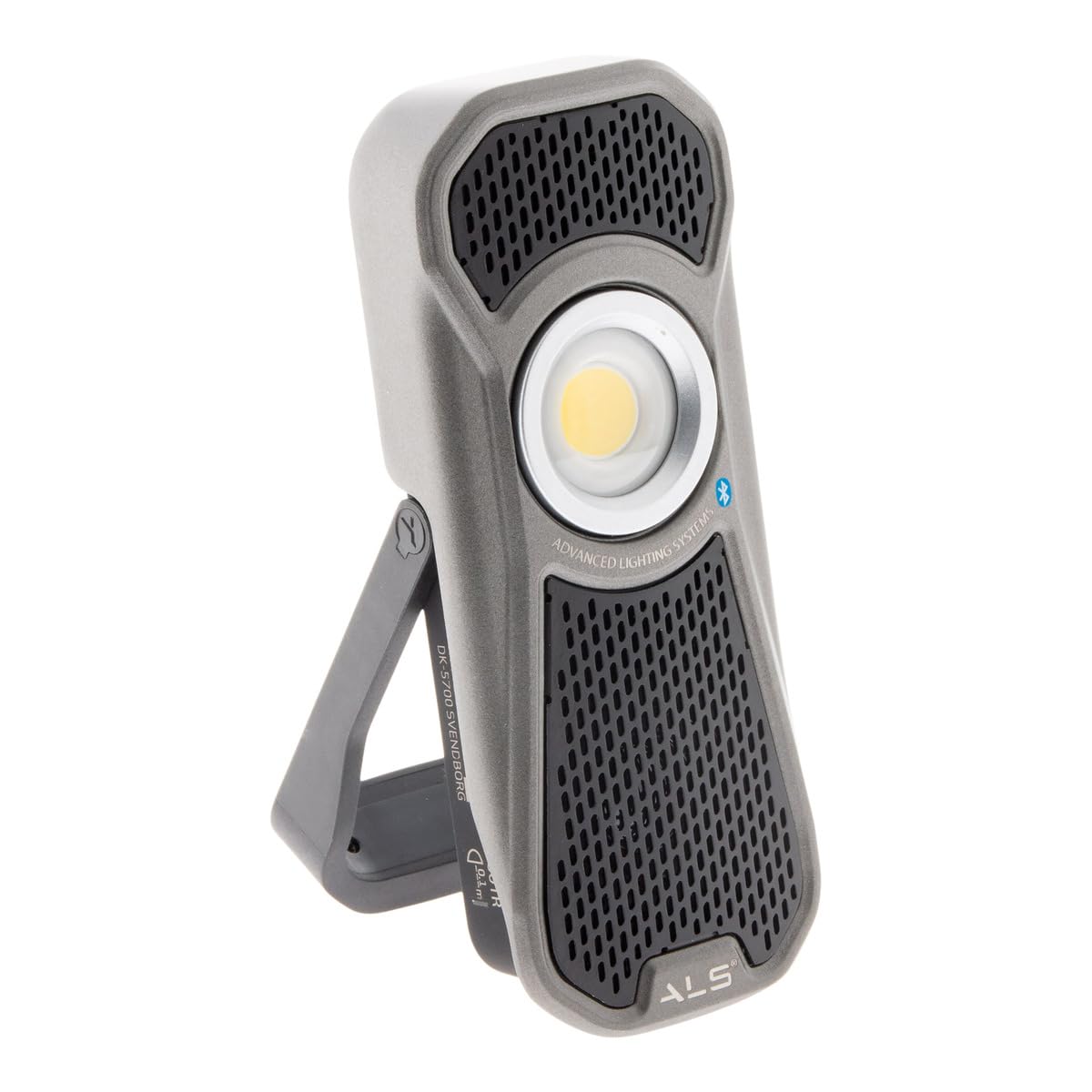 Advanced Lighting Systems ALS AUD601R 600 Lumen Rechargeable LED Light with Built in Bluetooth Speaker and Magnetic Base