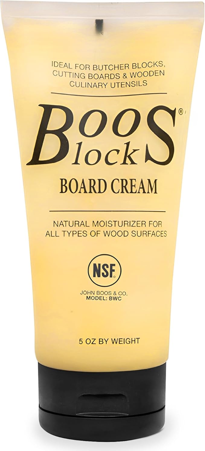 John Boos 3Pc Wood Cutting Board Care Set - Mystery Oil, Board Cream, Applicator