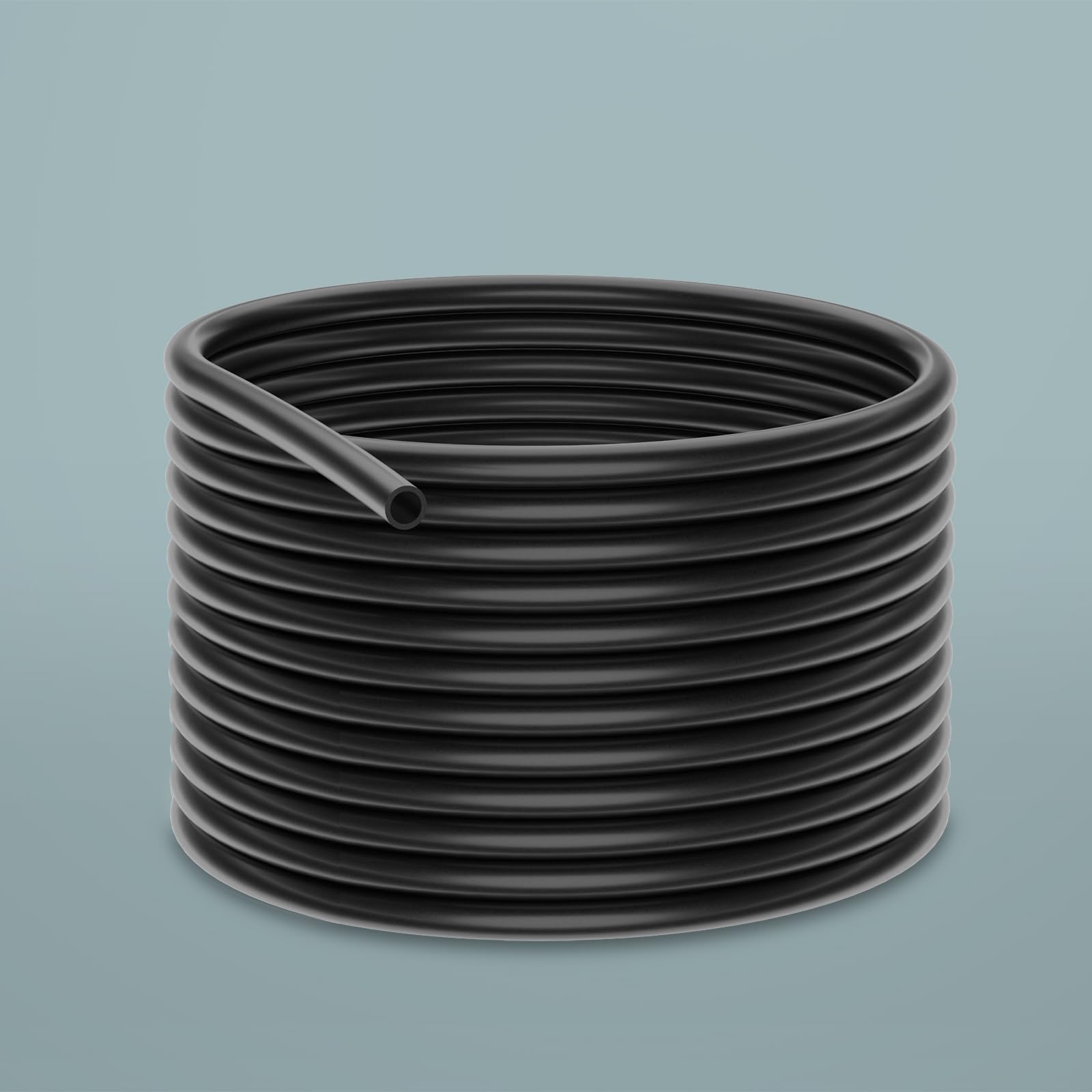 stonylab Schwarzes Silikonschlauch, 12 mm ID x 16 mm OD, Hohe Flexibilität und Einfaches Schneiden für Labor-Transfer, 6 Meter