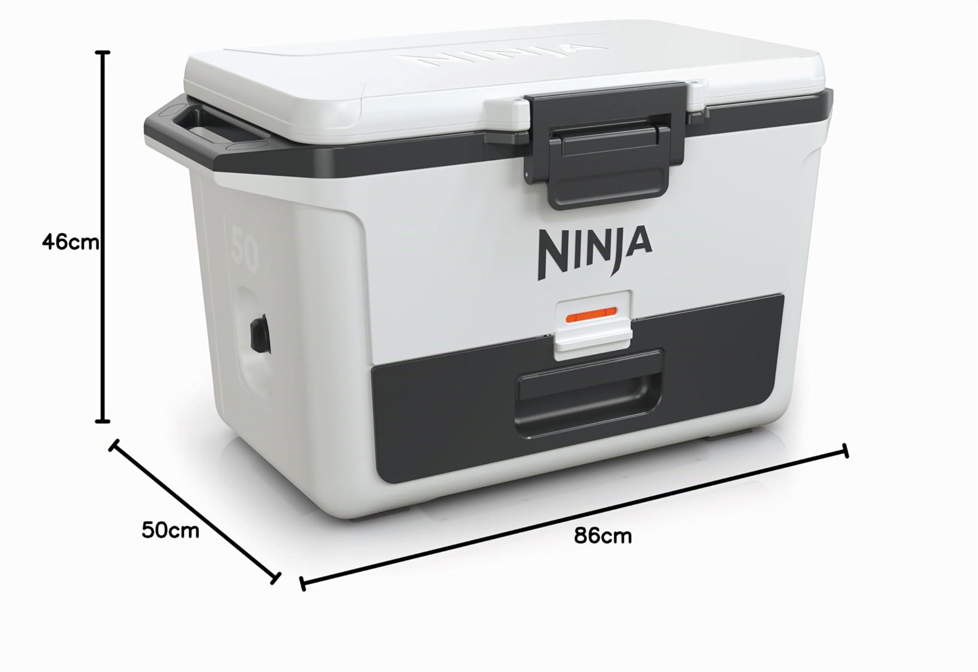 Ninja FrostVault Hard Cooler 47L, Premium isolierte Kühlbox, hält EIS bis zu 6 Tage