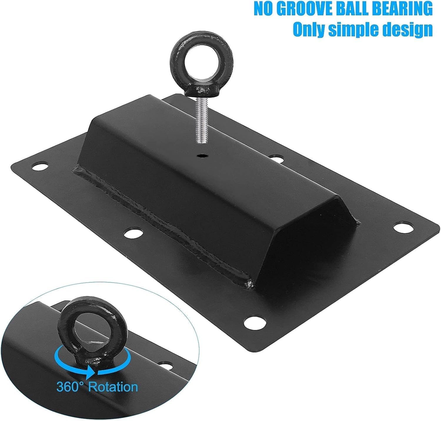 Luwint Ceiling Mount Punching Bag Hanger, Heavy Duty Ceiling Bracket Hook for Heavy Bag, Swing, Hoop, Pulleys and Harness, 660lbs