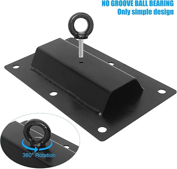 Luwint Ceiling Mount Punching Bag Hanger, Heavy Duty Ceiling Bracket Hook for Heavy Bag, Swing, Hoop, Pulleys and Harness, 660lbs