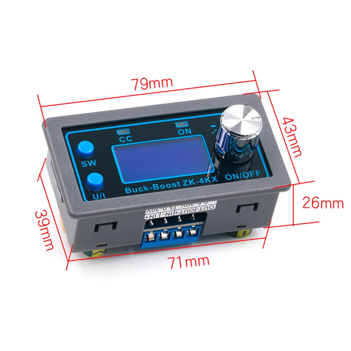 POFET 4KX DC Buck-Boost Module d'alimentation programmable entièrement automatique Buck-Boost Convertisseur d'affichage LCD