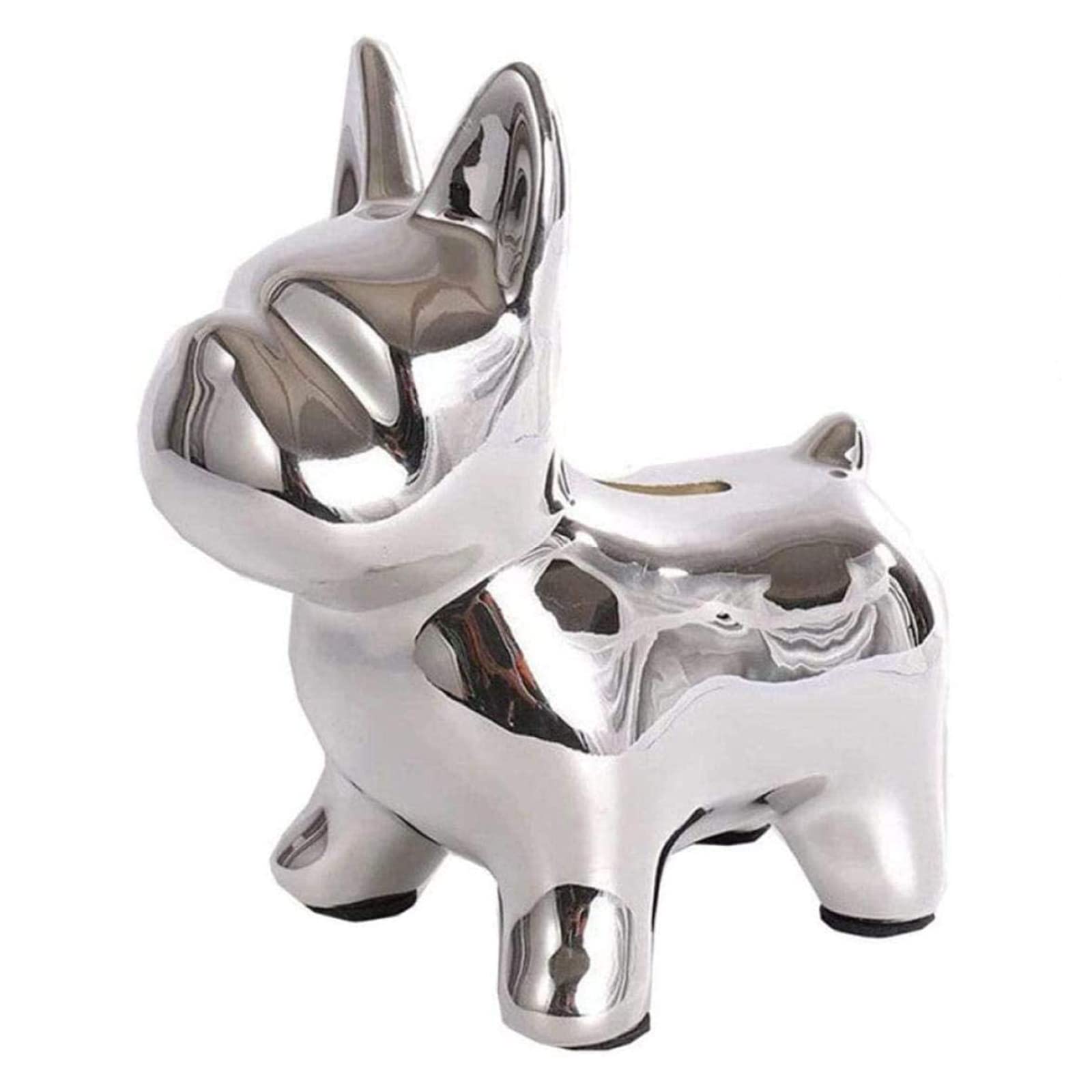 Statue de bouledogue français assis en céramique cadeau idéal