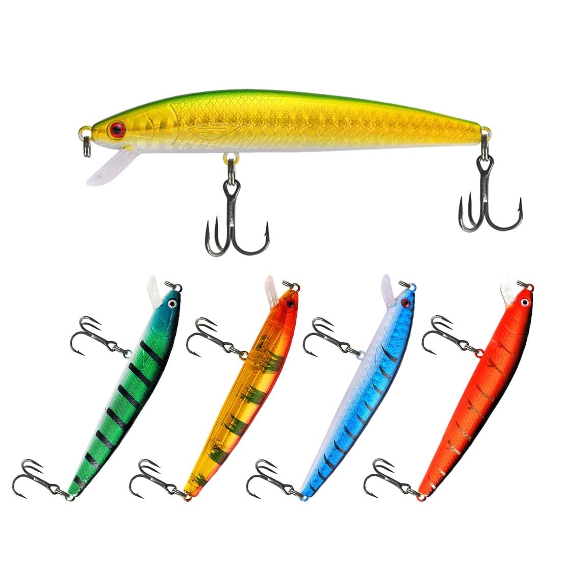 5 Piezas Señuelos Pesca De Metal, Cebos Artificiales Pesca Mar, Para Trucha, Perca, Lucio, Perca