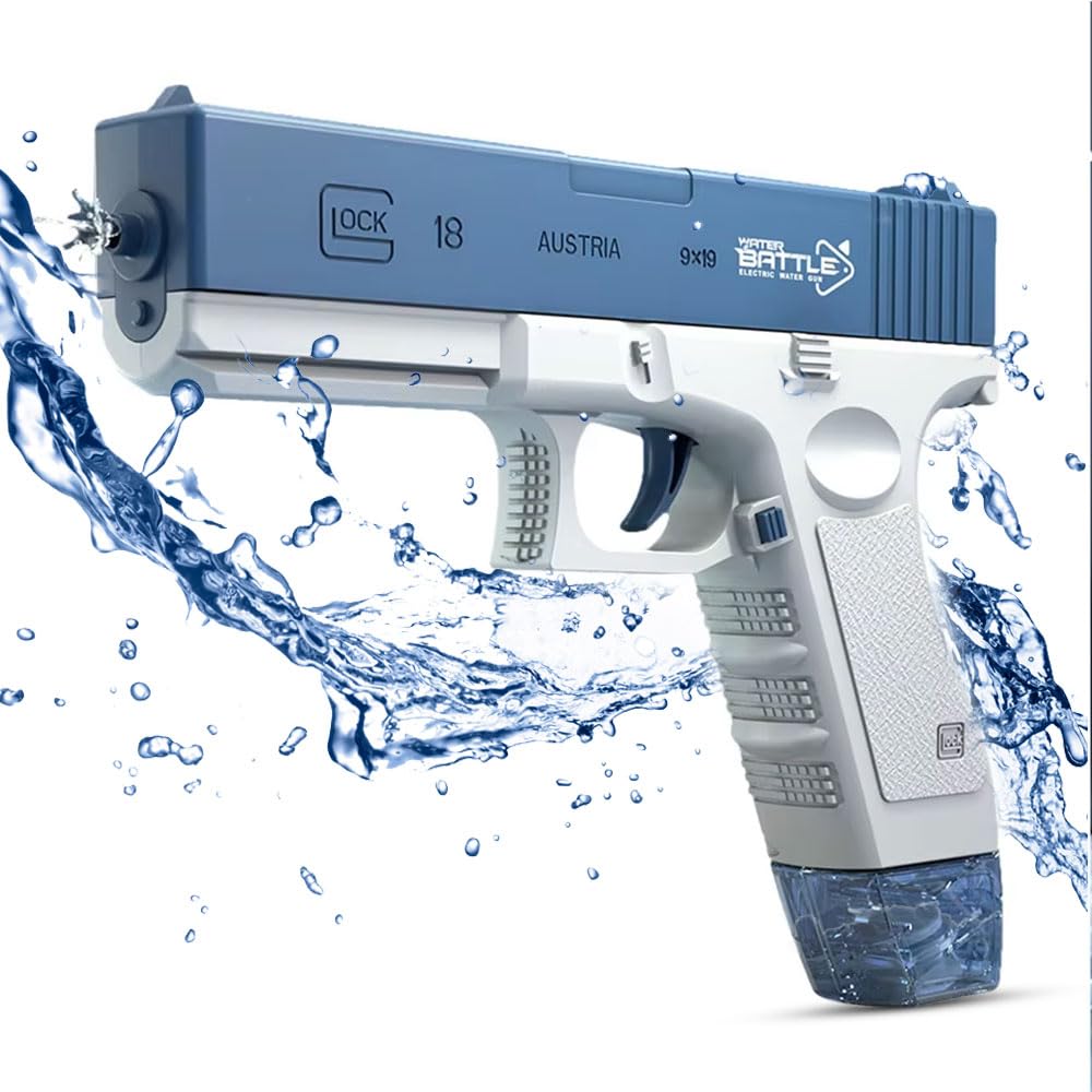 TOY GARDENElectric Water Gun, 32 Ft Range, Automatic, Super 434CC+58CC Capacity. Squirt Gun Toy for Kids and Adults for Summer, Pool, Beach, and Outdoor Party