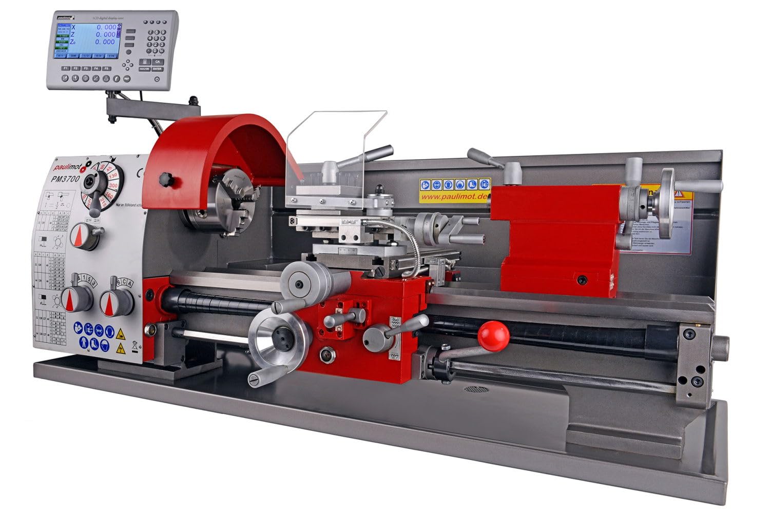 PAULIMOT Drehmaschine PM3700 mit 400 Volt Motor mit Messsystem