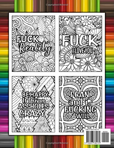 Fuck Off - Profanity Coloring Book For Adults: Motivational Swear Words Coloring Book | Funny Coloring Pages For Adults Stress Relief | Best Gifts For Anyone Struggling With Their Mental Health - Image 2