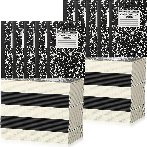 Fainne 100 Pack A5 Composition Notebooks Bulk Wide Ruled