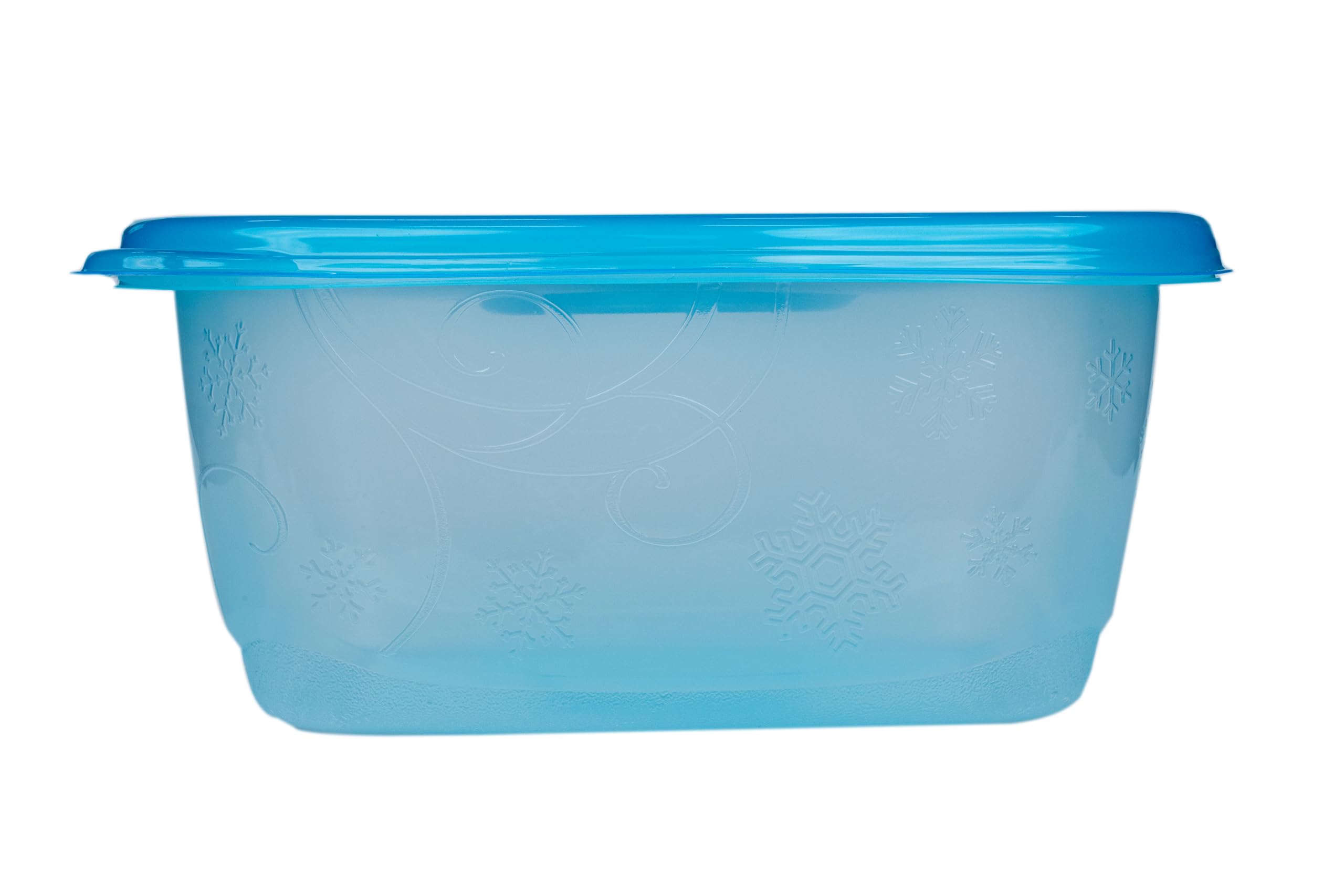 Glad ware Freezerware Contenedores de almacenamiento de alimentos, grandes, recipientes rectangulares de almacenamiento de alimentos para uso diario, recipientes de alimentos seguros para congelador