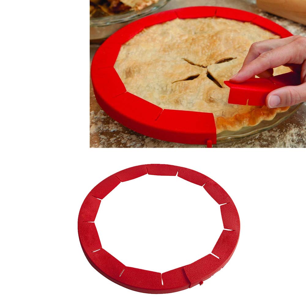 Home Clearance SaleAdjustable Silicone Pie Crust Shield - 8.5in - 11.5in Rimmed Dish