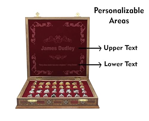 Miniatura 8 de Customizable Luxury Chess Set - Perfect Father's Day Gift