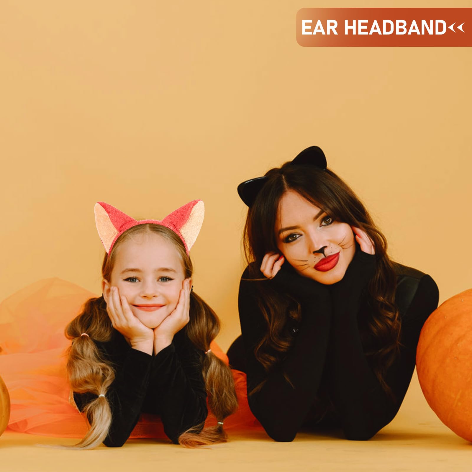 FOMIYES Fox Ear Horn Headband Plush Animal Headband Fox Ear Hairband for Halloween Christmas Cosplay Fancy Dress Up Party Accessories