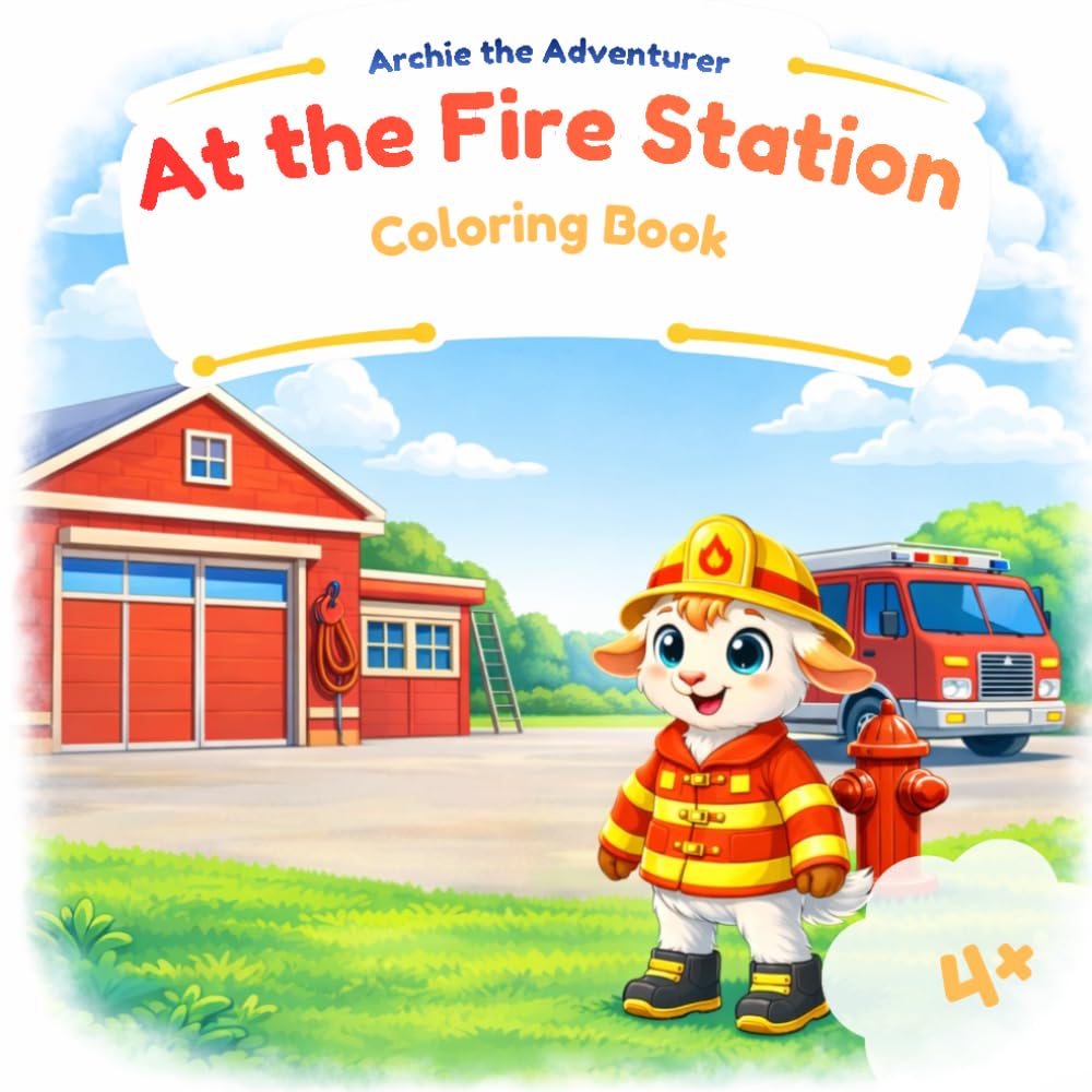 Archie the Adventurer: At the Fire Station: 30 Fun & Educational Firefighter Scenes for Kids | Fire Trucks, Rescue Missions, and Safety Learning | Ages 4–8