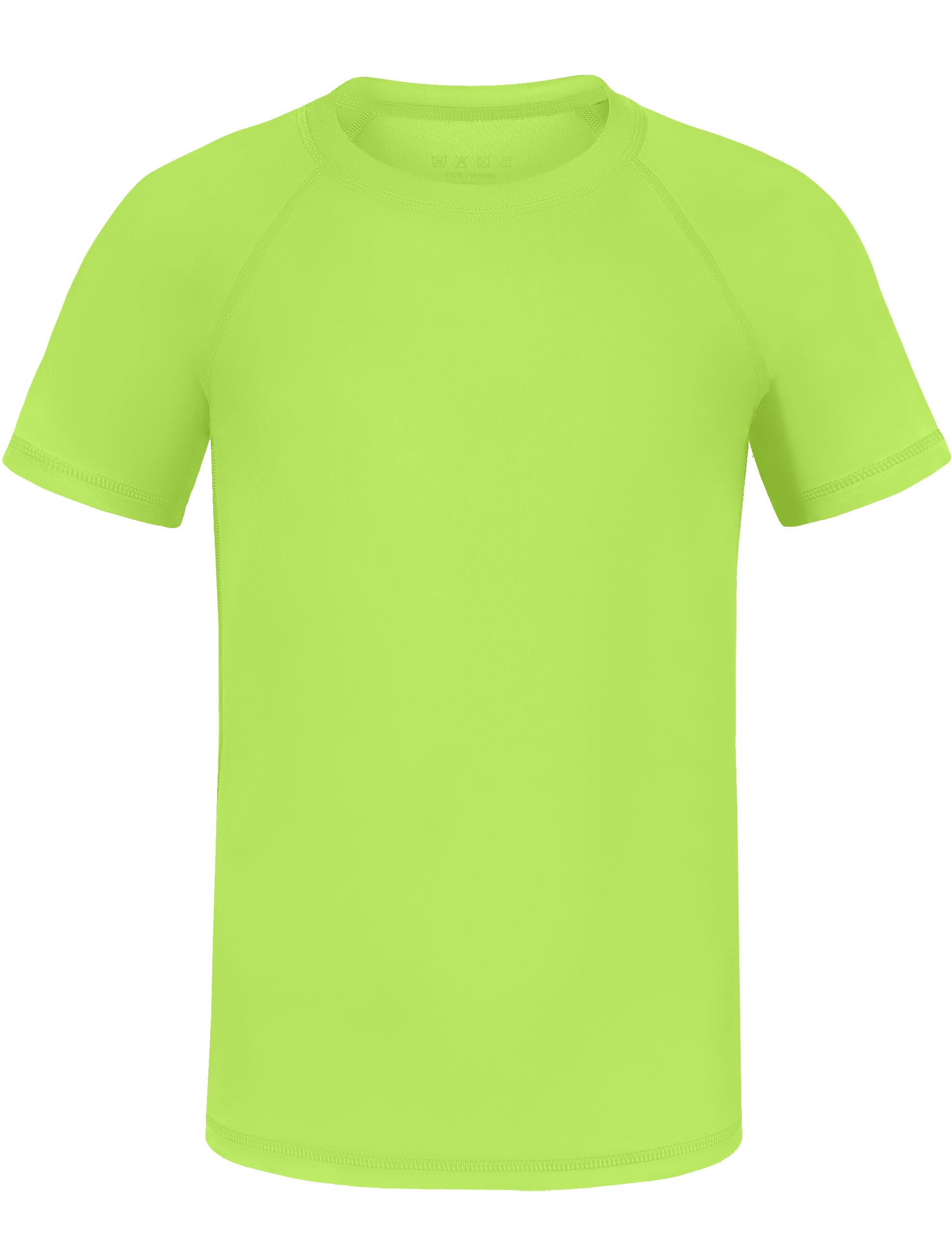 WISMBOX Kinder Jungen UV Shirt Kurzarm Badeshirt, UPF 50+ Schwimmshirt Schnelltrocknend Rashguard für Schwimmen Wassersport
