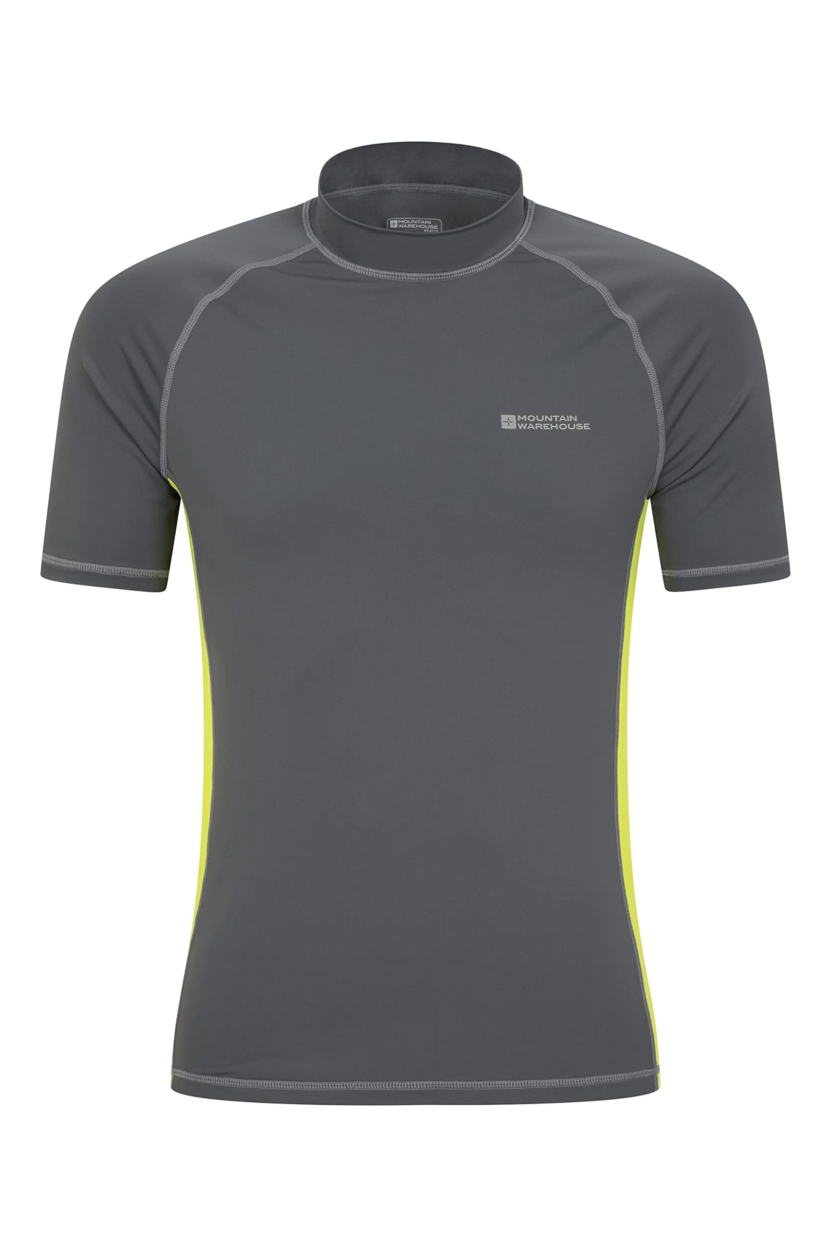 Mountain Warehouse Mens UV Rash Vest - Lightweight, Quick Drying & Stretchy T-Shirt with UPF 50+ & Flat Seams - for Spring Summer, Beach, Swimming & Water Sports