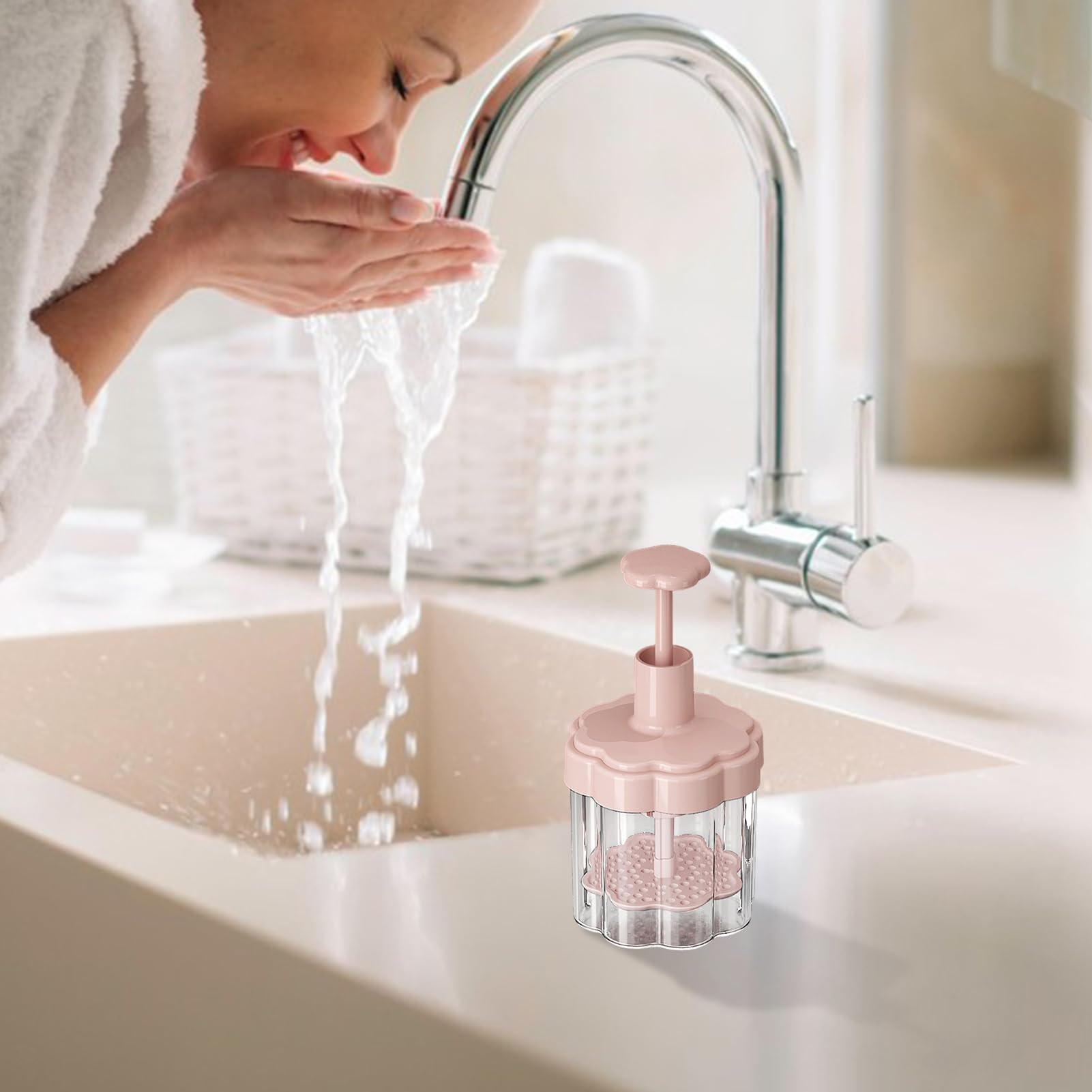 Shampoo Foamer – Bolla per il lavaggio del viso, strumento per la cura degli attrezzi in schiuma delicata per donne, adolescenti, detergente per la coppa in schiuma morbida, per mamme, papà, ragazze