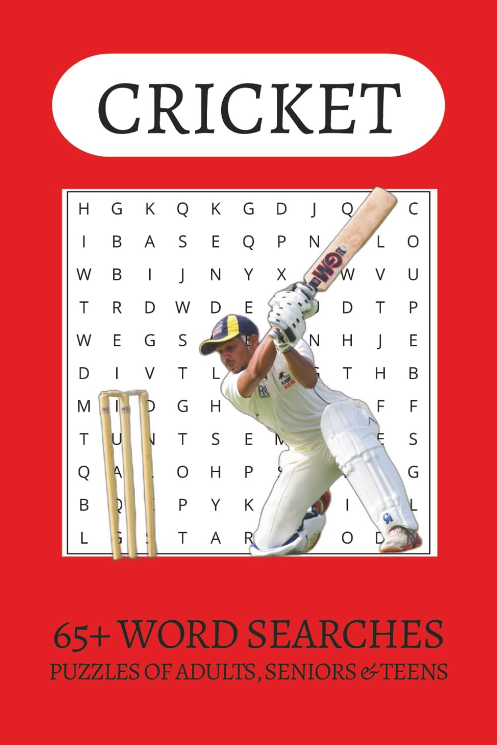Cricket Word Search Puzzle Book: Word Searches with Easy to Read Print about Cricket, Test Cricket, T20 Cricket and more | 6x9 inches| 65+ puzzles . . . Gift for Vacations, Holiday and Free Times