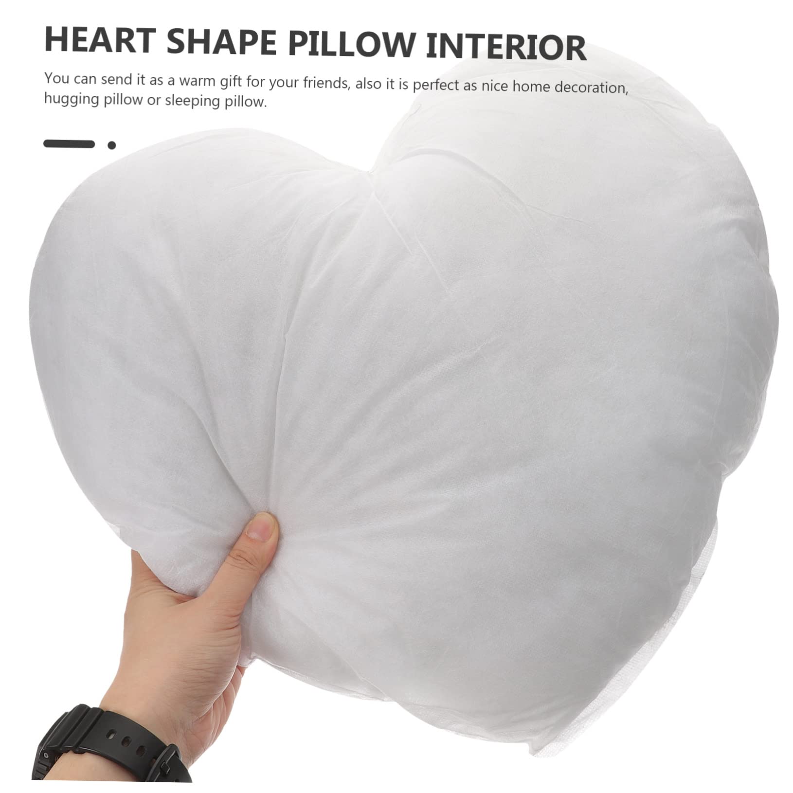 MAGICLULU Heart Shape Pillow Filler Cushion Inner for Home Office Sofa and Decor Versatile Use for Valentine Day and