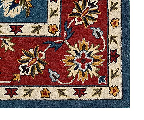 Image of Mordern Design Handmade Tufted Carpet Pure Woollen Export Quality Carpet for Living Room, Bedroom Hall [ Size 6 x 8, Color Multi T3 ]