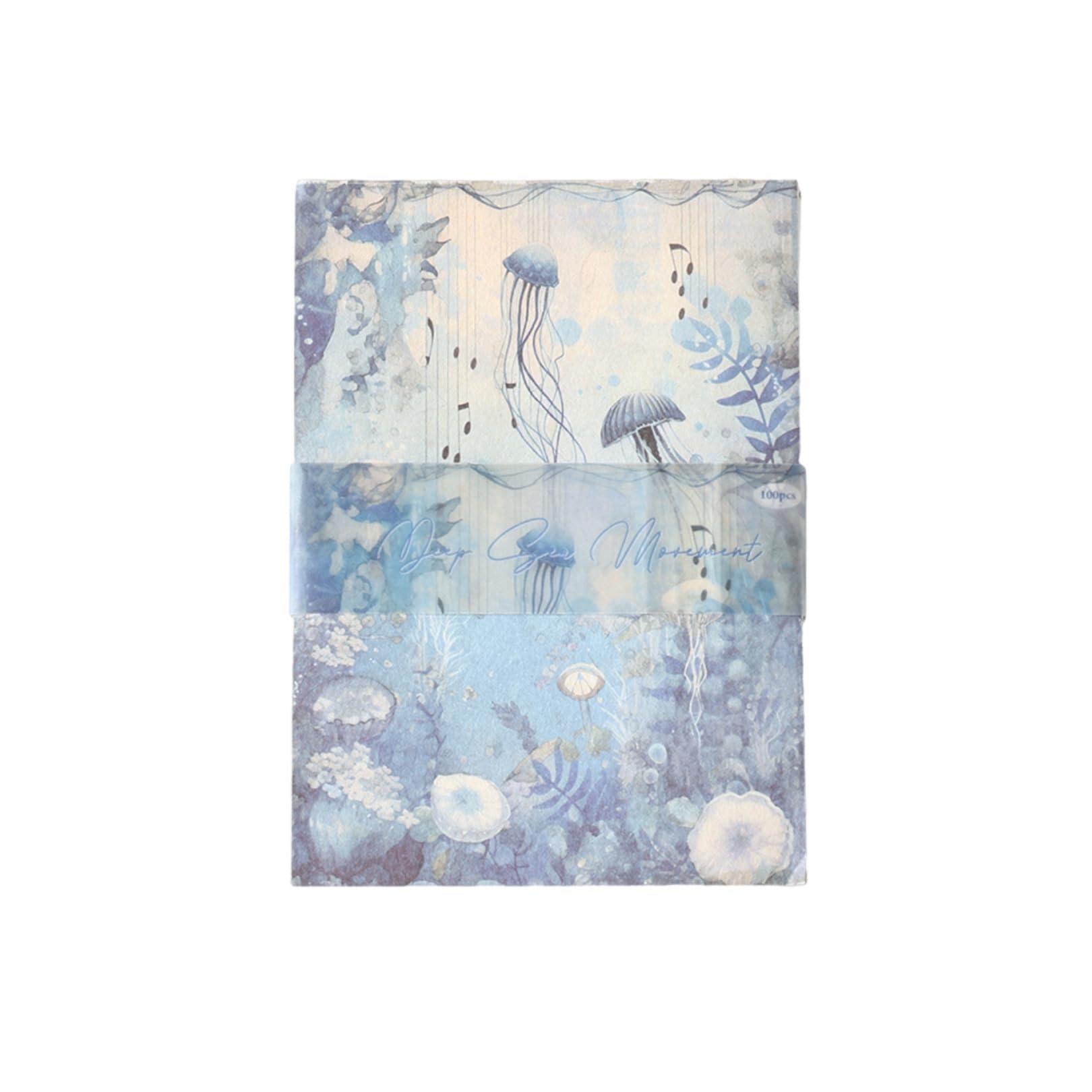 Vintage Ocean-Themed Scrapbook Craft Paper Set, 100 Sheets, 10x14 cm, for Journaling, Junk Journals and Decorative Crafts-image-7