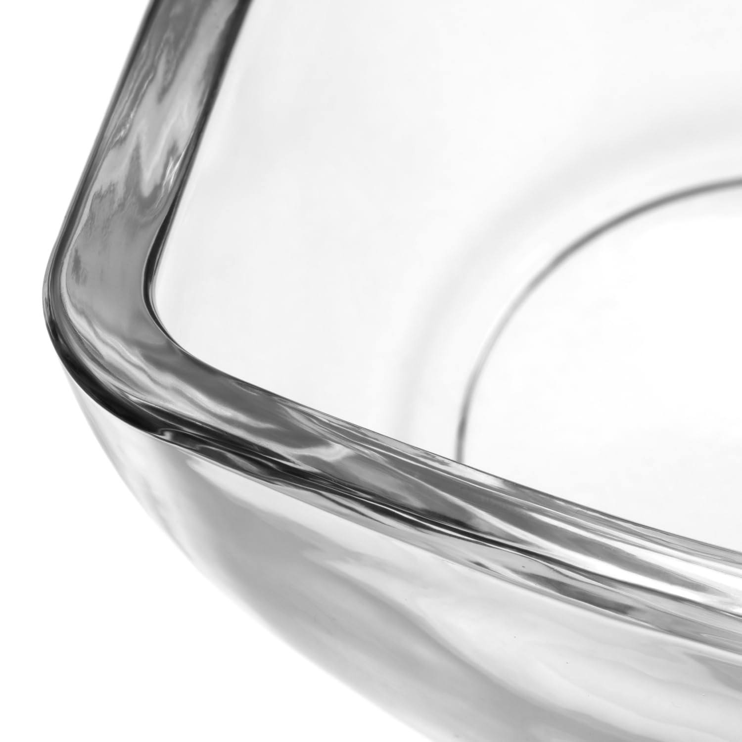 LEONARDO HOME - Lot De 4 Bols Carrés En Verre Piazza, 6,5 Cm, Transparents, Lavables Au Lave-vaisselle