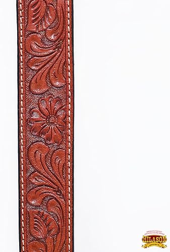 Miniatura 3 de Collar de cuero ajustable para caballo Hilason Mahogany