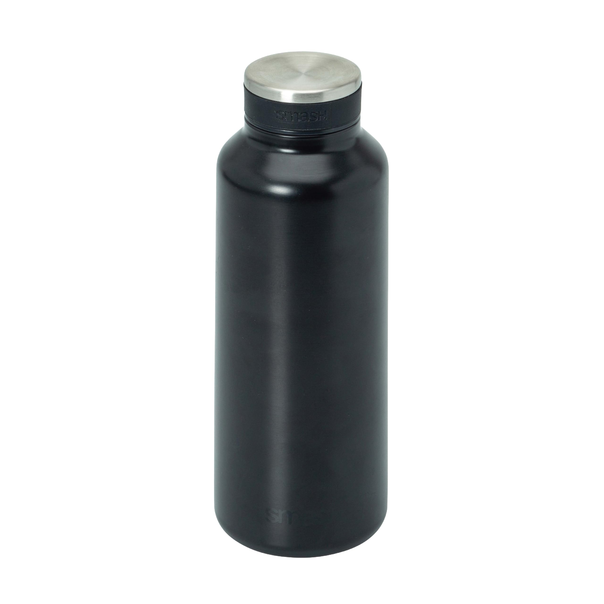 Smash Stainless Steel Double Wall Screw Top 500ml Rivus Water Bottle Black — image 1