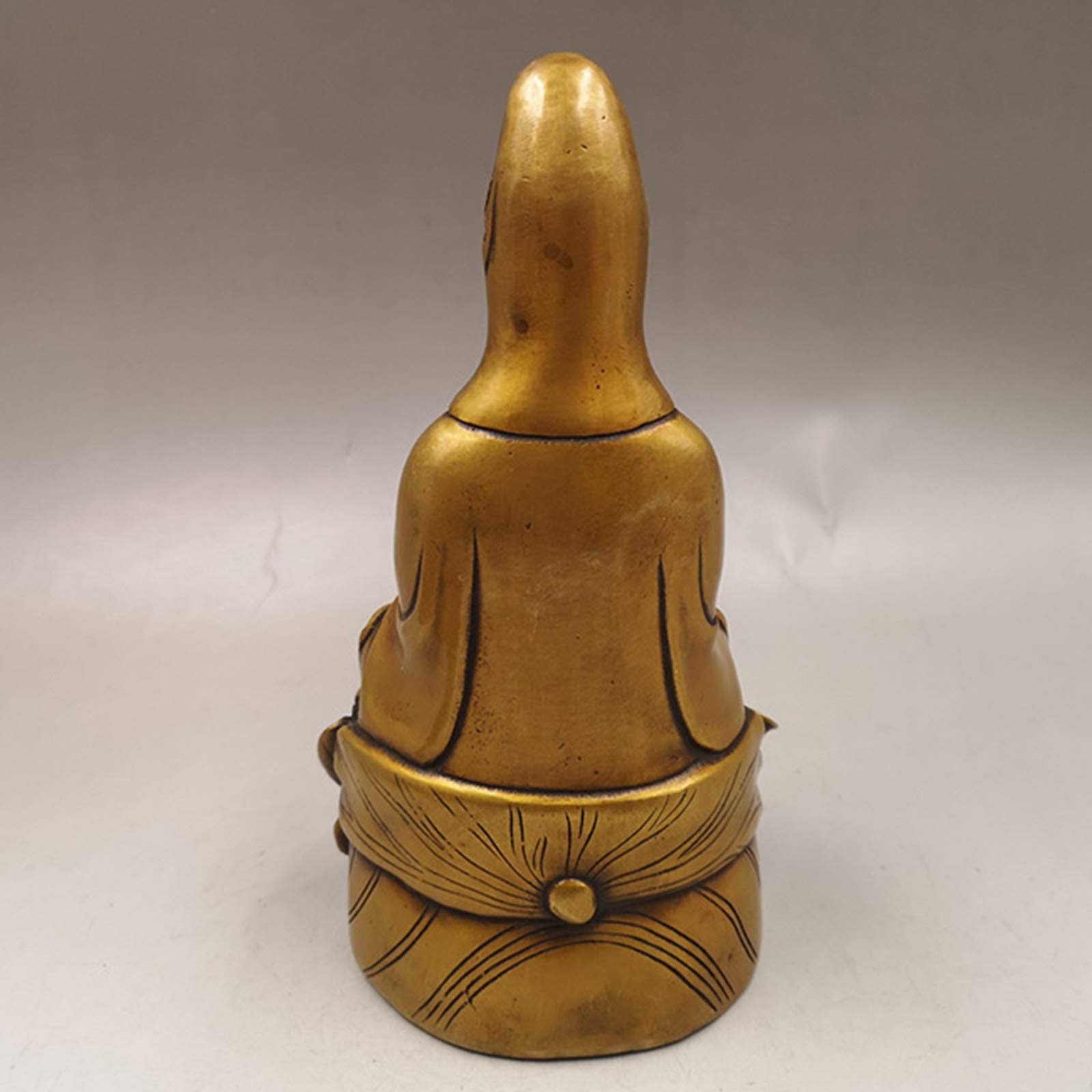 Zunibo Boeddha Quan Yin Standbeeld - Godin Van Barmhartigheid Op Draak - 20 Cm