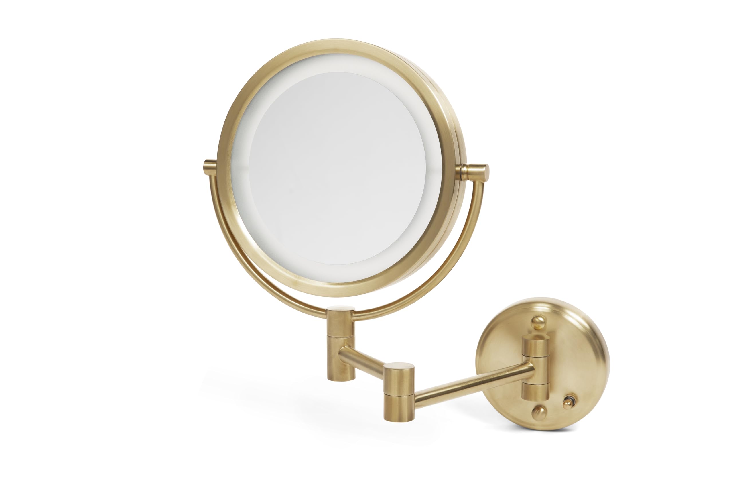 JERDON HL88BGLD gold hardwired mirror