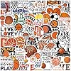 50 calcomanías de baloncesto para adultos, vinilo impermeable para botellas de agua, laptop, suministros de fiesta, kateboard y guitarra (baloncesto)