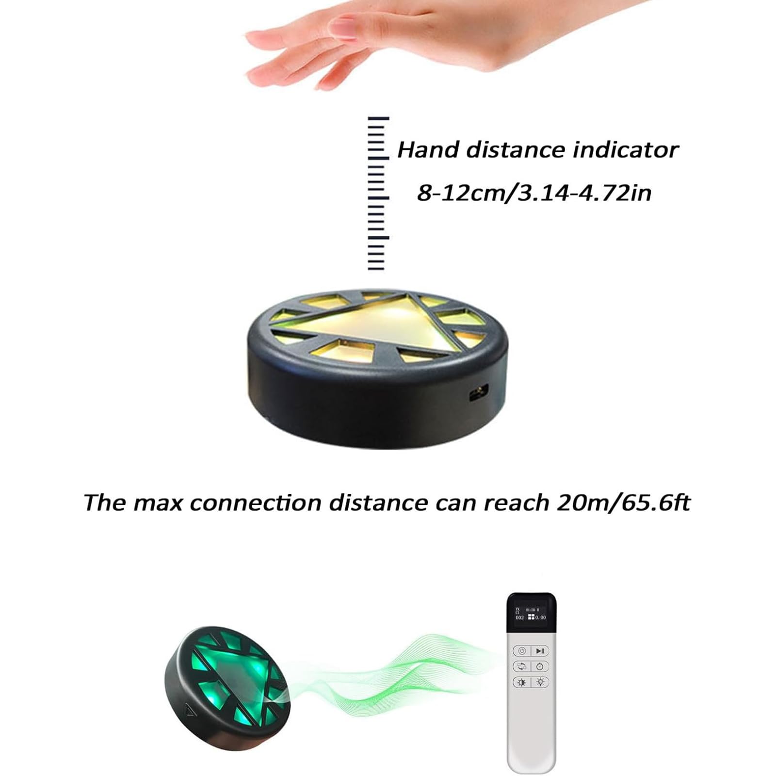 Luz de entrenamiento de reacción, 6 luces de función con control remoto, 5 colores, para ejercicios de ejercicios de agilidad y velocidad