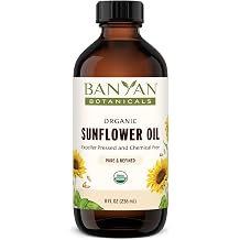 Banyan Botanicals Sunflower Oil Pure & Organic Sunflower Seed Oil for Skin, Body, Hair & More Multiple Sizes 8 oz Expeller Pressed Non GMO Chemical Free