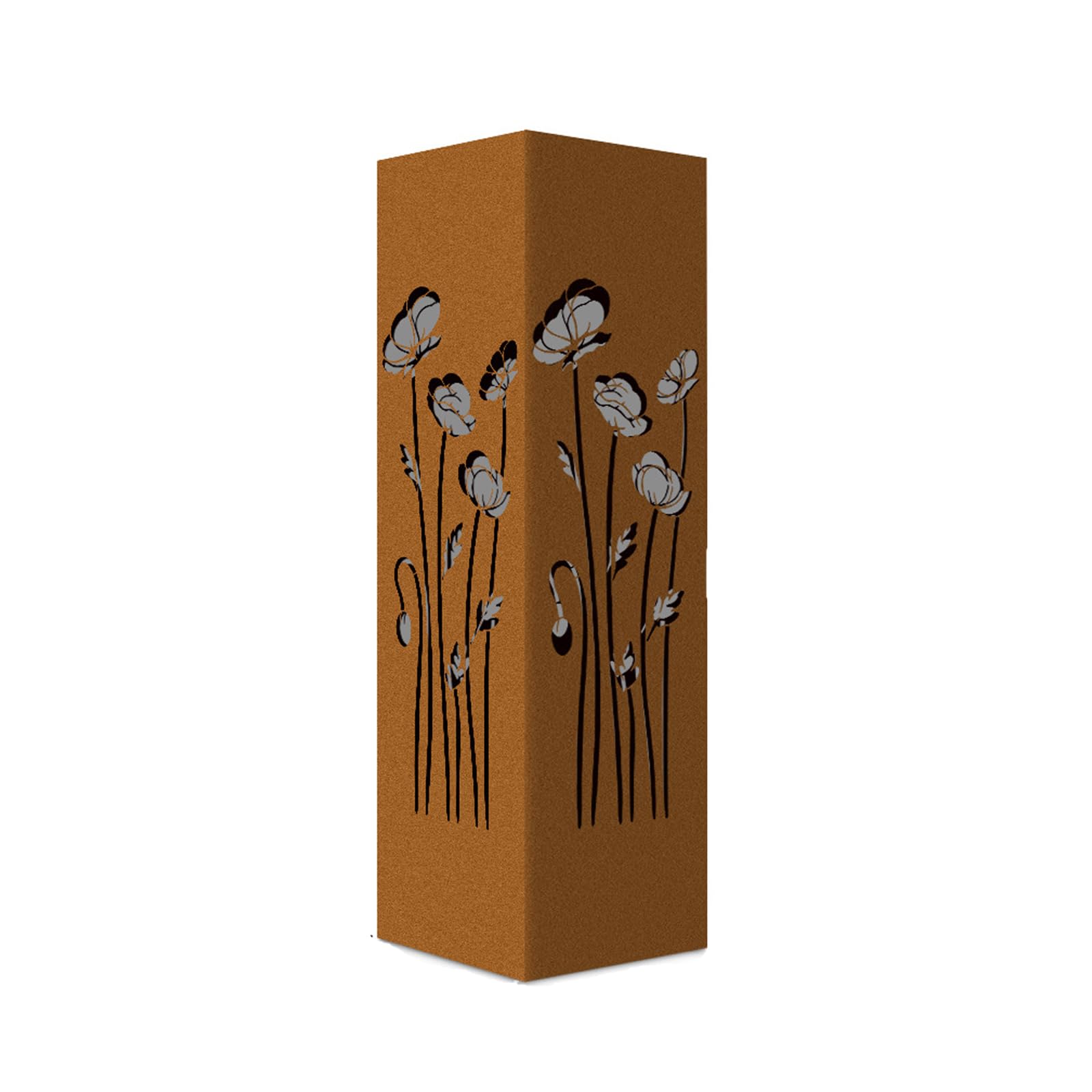 Msioytog Rusty Iron Garden Column Decoration Furniture Artistic Hollows Sculpture for Outdoor Yard and Patios Mushroom Garden Column for Courtyards Decoration with Weather