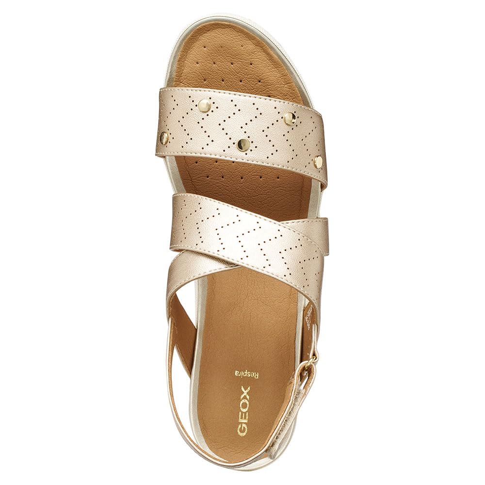 Geox D Sandal Vega B, Sandalia Plana Mujer
